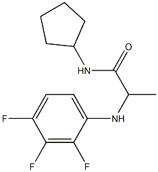 N-cyclopentyl-2-[(2,3,4-trifluorophenyl)amino]propanamide Struktur