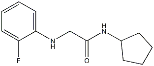 N-cyclopentyl-2-[(2-fluorophenyl)amino]acetamide Structure