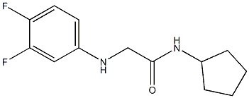 N-cyclopentyl-2-[(3,4-difluorophenyl)amino]acetamide|