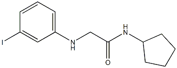 N-cyclopentyl-2-[(3-iodophenyl)amino]acetamide Structure