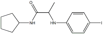 N-cyclopentyl-2-[(4-iodophenyl)amino]propanamide