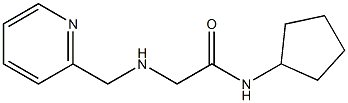 N-cyclopentyl-2-[(pyridin-2-ylmethyl)amino]acetamide Structure