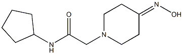 N-cyclopentyl-2-[4-(hydroxyimino)piperidin-1-yl]acetamide Structure