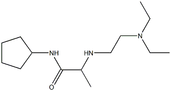 N-cyclopentyl-2-{[2-(diethylamino)ethyl]amino}propanamide Structure