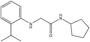 N-cyclopentyl-2-{[2-(propan-2-yl)phenyl]amino}acetamide Struktur