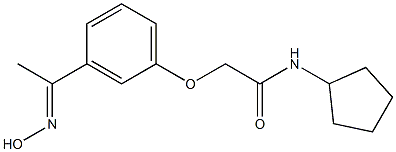 N-cyclopentyl-2-{3-[1-(hydroxyimino)ethyl]phenoxy}acetamide Structure