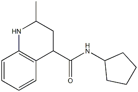 N-cyclopentyl-2-methyl-1,2,3,4-tetrahydroquinoline-4-carboxamide Struktur