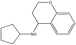 N-cyclopentyl-3,4-dihydro-2H-1-benzopyran-4-amine Struktur