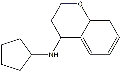 N-cyclopentyl-3,4-dihydro-2H-1-benzopyran-4-amine 结构式