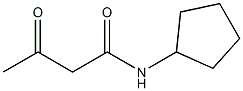 N-cyclopentyl-3-oxobutanamide 化学構造式