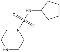 N-cyclopentylpiperazine-1-sulfonamide,,结构式