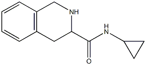 N-cyclopropyl-1,2,3,4-tetrahydroisoquinoline-3-carboxamide,,结构式