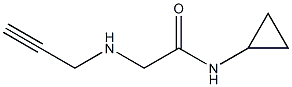 N-cyclopropyl-2-(prop-2-yn-1-ylamino)acetamide 化学構造式