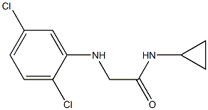 N-cyclopropyl-2-[(2,5-dichlorophenyl)amino]acetamide,,结构式