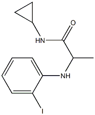 N-cyclopropyl-2-[(2-iodophenyl)amino]propanamide Structure