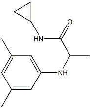 N-cyclopropyl-2-[(3,5-dimethylphenyl)amino]propanamide Structure