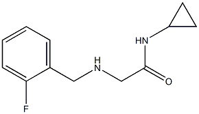 N-cyclopropyl-2-{[(2-fluorophenyl)methyl]amino}acetamide Structure