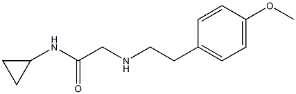 N-cyclopropyl-2-{[2-(4-methoxyphenyl)ethyl]amino}acetamide Structure