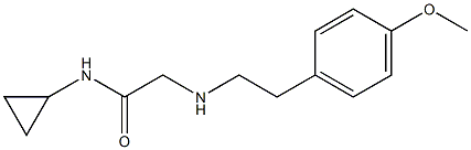 N-cyclopropyl-2-{[2-(4-methoxyphenyl)ethyl]amino}acetamide Struktur