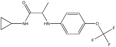 N-cyclopropyl-2-{[4-(trifluoromethoxy)phenyl]amino}propanamide Structure