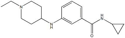 N-cyclopropyl-3-[(1-ethylpiperidin-4-yl)amino]benzamide Structure