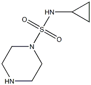 N-cyclopropylpiperazine-1-sulfonamide Struktur