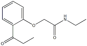 N-ethyl-2-(2-propionylphenoxy)acetamide Struktur