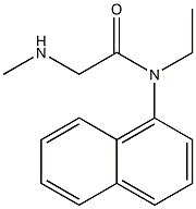 N-ethyl-2-(methylamino)-N-1-naphthylacetamide Structure