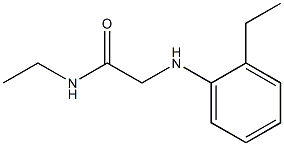 N-ethyl-2-[(2-ethylphenyl)amino]acetamide 化学構造式