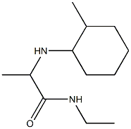 N-ethyl-2-[(2-methylcyclohexyl)amino]propanamide Struktur