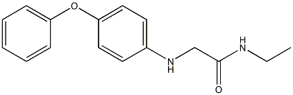 N-ethyl-2-[(4-phenoxyphenyl)amino]acetamide 化学構造式