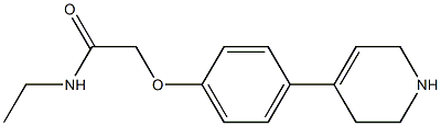 N-ethyl-2-[4-(1,2,3,6-tetrahydropyridin-4-yl)phenoxy]acetamide Struktur