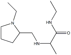 N-ethyl-2-{[(1-ethylpyrrolidin-2-yl)methyl]amino}propanamide,,结构式