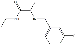N-ethyl-2-{[(3-fluorophenyl)methyl]amino}propanamide Structure