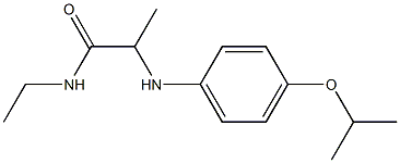 N-ethyl-2-{[4-(propan-2-yloxy)phenyl]amino}propanamide 化学構造式