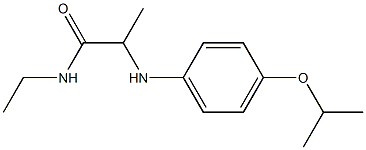 N-ethyl-2-{[4-(propan-2-yloxy)phenyl]amino}propanamide Structure