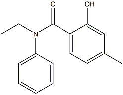 N-ethyl-2-hydroxy-4-methyl-N-phenylbenzamide,,结构式