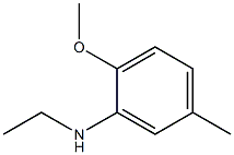 N-エチル-2-メトキシ-5-メチルアニリン 化学構造式