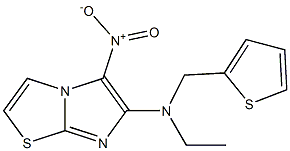 N-ethyl-5-nitro-N-(thien-2-ylmethyl)imidazo[2,1-b][1,3]thiazol-6-amine|