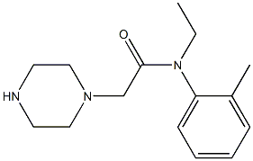 N-ethyl-N-(2-methylphenyl)-2-(piperazin-1-yl)acetamide Structure