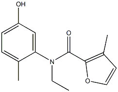 N-ethyl-N-(5-hydroxy-2-methylphenyl)-3-methylfuran-2-carboxamide 结构式