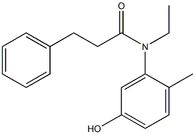 N-ethyl-N-(5-hydroxy-2-methylphenyl)-3-phenylpropanamide Structure