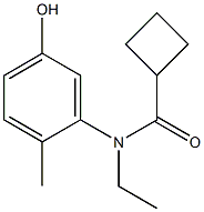 N-ethyl-N-(5-hydroxy-2-methylphenyl)cyclobutanecarboxamide Structure