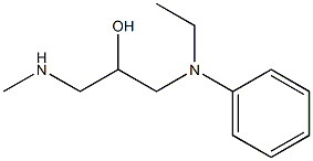 N-ethyl-N-[2-hydroxy-3-(methylamino)propyl]aniline Struktur