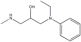 N-ethyl-N-[2-hydroxy-3-(methylamino)propyl]aniline Structure