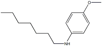 N-heptyl-4-methoxyaniline Structure