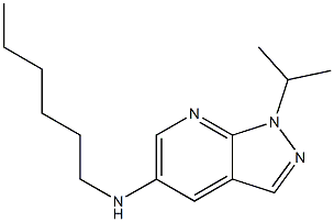 N-hexyl-1-(propan-2-yl)-1H-pyrazolo[3,4-b]pyridin-5-amine Structure