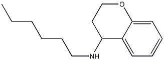 N-hexyl-3,4-dihydro-2H-1-benzopyran-4-amine Struktur