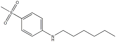 N-hexyl-4-methanesulfonylaniline Struktur