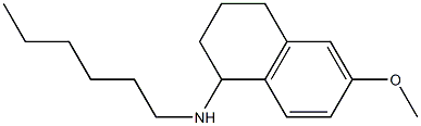 N-hexyl-6-methoxy-1,2,3,4-tetrahydronaphthalen-1-amine 结构式